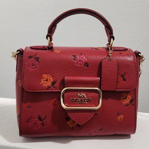 COACH Morgan Top Handle (Peony Print)